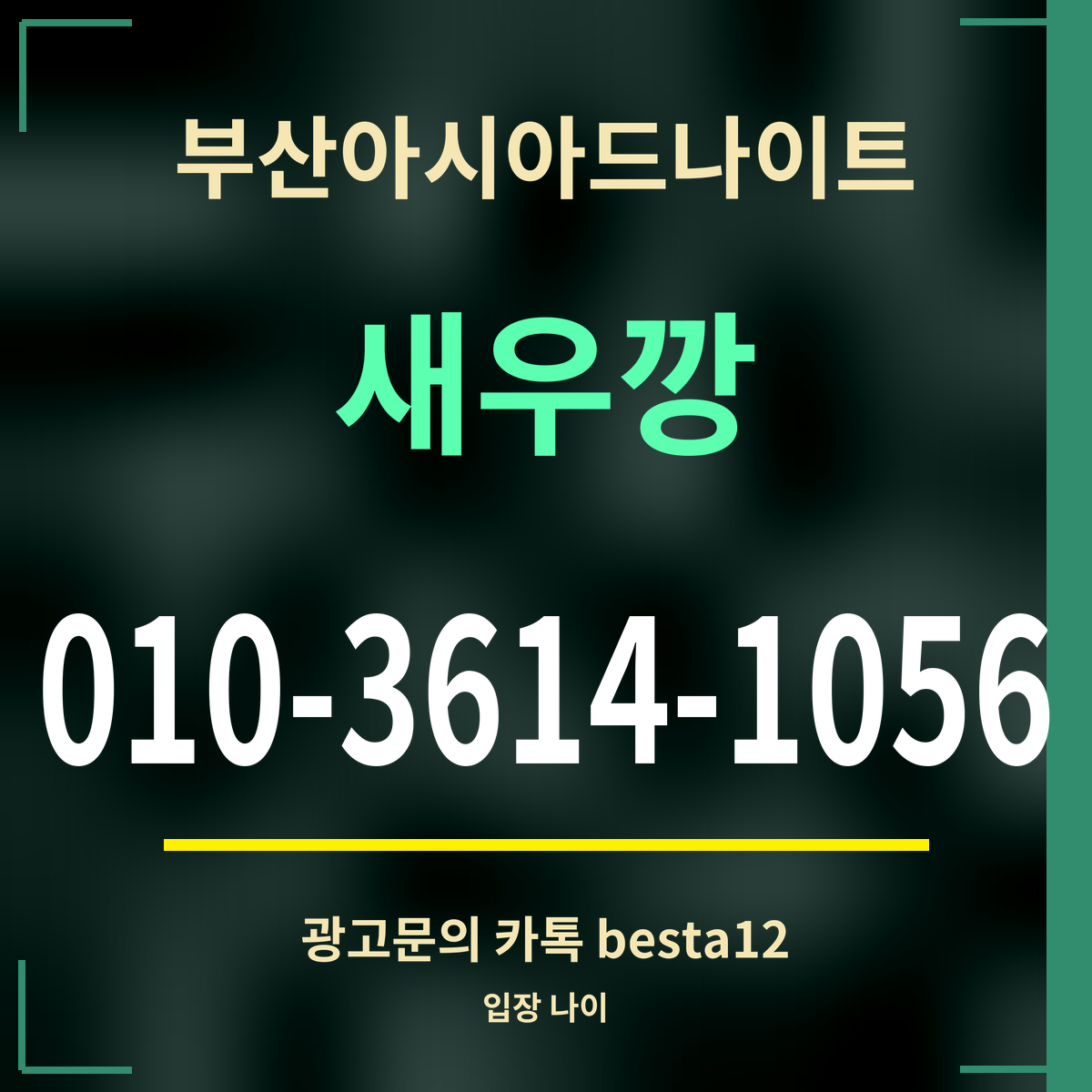 부산아시아드나이트 새우깡 010-3614-1056 광고문의 카톡 besta12